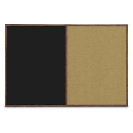 United Visual Products Slim Style Indoor Enclosed Radius Corkbo UVRDS42SB-SATIN-PEARL